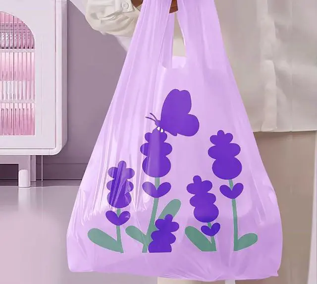 Alt view image 5 of 7 - 50pcs Purple Small Trash Bags 3 Gallon 4 Gallon for Bathroom, Office, Kitchen,Bedroom Waste Bin 1.1 Mil Thick Garbage Bags Separated Unscented Strong Rubbish Bags (Purple, 50 Counts)
