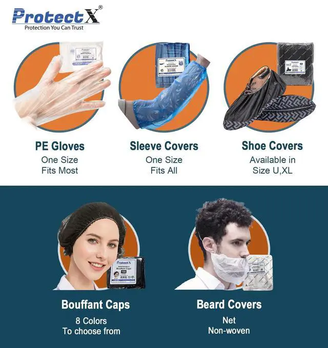 Alt view image 4 of 7 - 500 Pieces Food Prep Gloves, Plastic Gloves Disposable for Cooking, Clear Food Safe Gloves without Latex & Powder Free, One Size Fits Most (500PCS in Box)