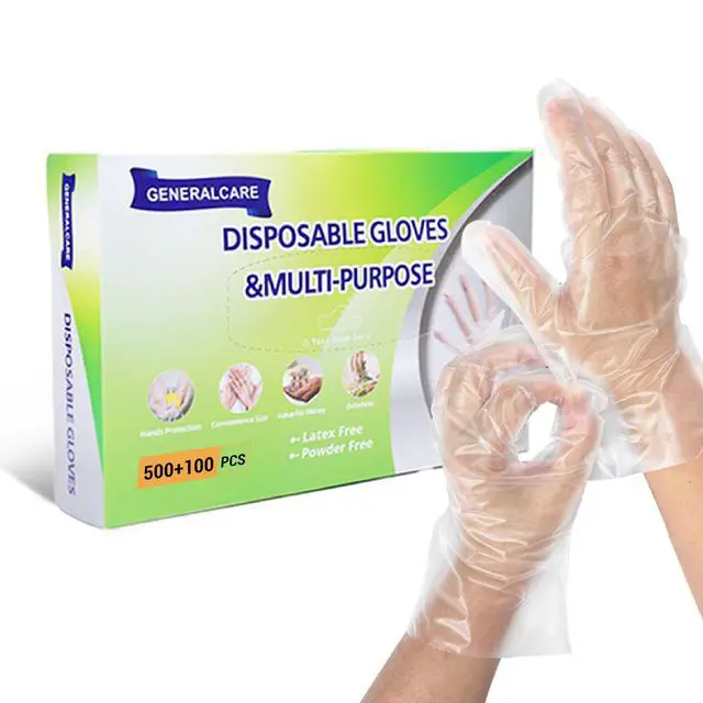 Alt view image 2 of 7 - Disposable Plastic Gloves Food Handling Service Gloves Disposable For Cooking (600pcs, universal)