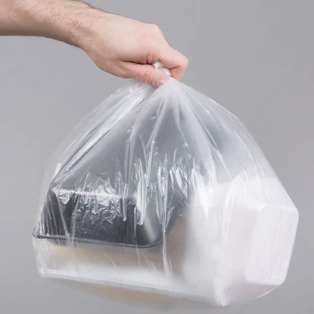 Alt view image 3 of 7 - Clear Kitchen Trash Bags 7-10 Gallon Clear Plastic Garbage Bag for Kitchen, Home, Office, Bathroom - Wastebasket Bin Liners - High Density, Leak-Proof Waste Basket Bags 24x24-50 Pack