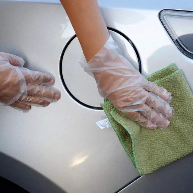 Alt view image 6 of 6 - Stretchable Plastic TPE Food Service Gloves (Large, 200 pcs) (Clear) Powder-Free, Latex-Free