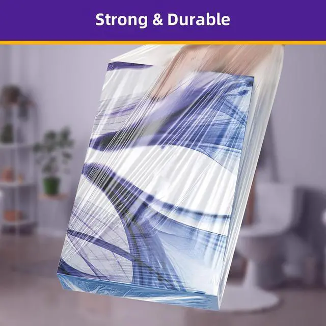 Alt view image 2 of 7 - Small Trash Bags 4 Gallon Garbage Bags Bathroom Kitchen Office Clear Waste Basket Liners for Cat Litter, Paper Shredder Bags, 10L, 105 Count