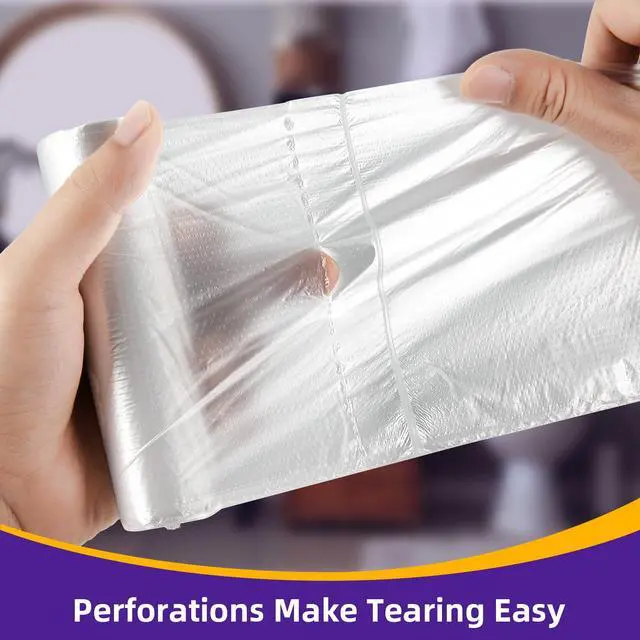 Alt view image 3 of 7 - Small Trash Bags 4 Gallon Garbage Bags Bathroom Kitchen Office Clear Waste Basket Liners for Cat Litter, Paper Shredder Bags, 10L, 105 Count