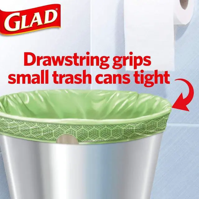 Alt view image 4 of 7 - Small Kitchen Drawstring Trash Bags, 4 Gallon, Febreze Sweet Citron & Lime, 34 Count