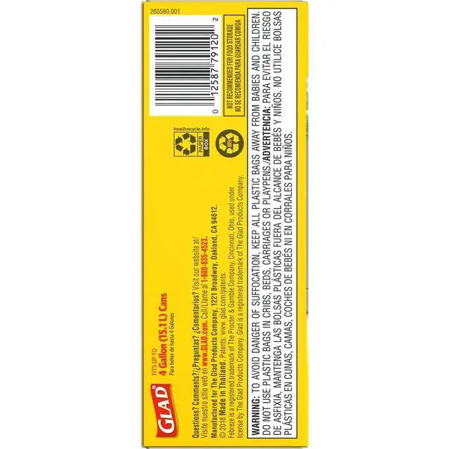 Alt view image 7 of 7 - Small Kitchen Drawstring Trash Bags, 4 Gallon, Febreze Sweet Citron & Lime, 34 Count