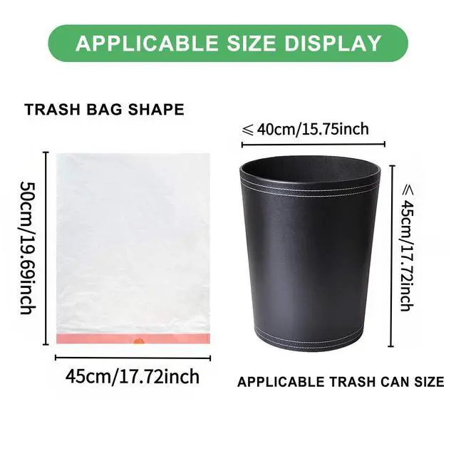 Alt view image 2 of 7 - Small Drawstring Garbage Bags 4 Gallon - Unscented Clear White 4 Gal Trash Bags 60 Count 15 Liters Strong Plastic Mini Waste Basket Bathroom Office Liners for Home Kitchen Can Bulk Magesh