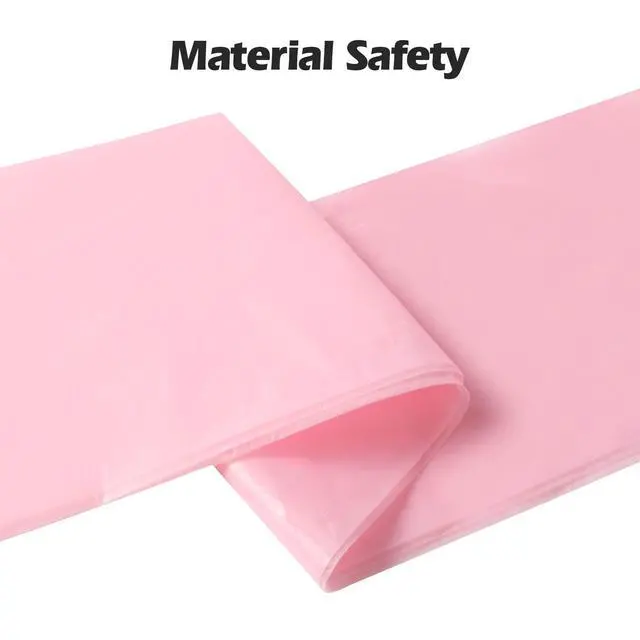 Alt view image 5 of 7 - 2-4 Gallon Portable Trash Bags, 60 Counts Thicken Small Garbage Bags for Office, Kitchen, Bedroom Trash Can, Strong Trash Bags (Pink)