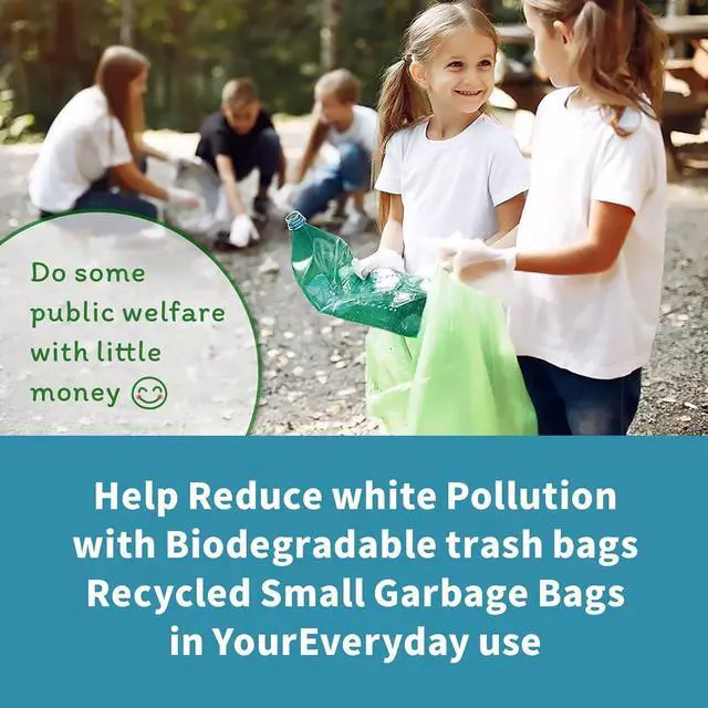 Alt view image 6 of 7 - Small Trash Bags 1.2 Gallon - 120 Counts Bathroom Trash Bags