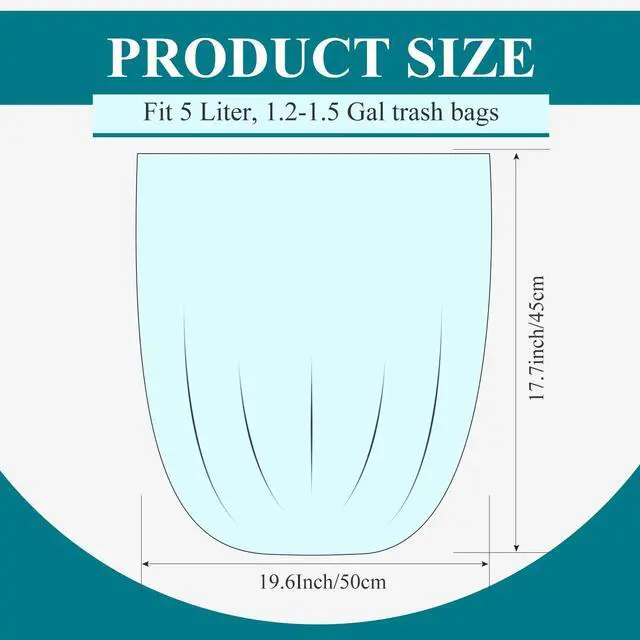 Alt view image 2 of 7 - 200 Counts Small Trash Bags 1.5 Gallon Garbage Bags Unscented Strong Mini Wastebasket Liners Colorful Kitchen Garbage Bathroom Bin for Office, Home, Bedroom, 10 Rolls