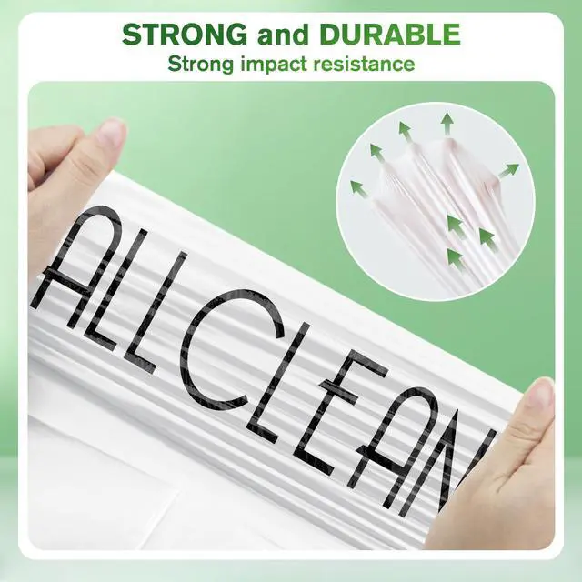 Alt view image 4 of 7 - Trash Bags 4 Gallon Small Kitchen Drawstring Bathroom Garbage Bags, Fit 2-4 Gal Bins,Extra Strong&Leak-Proof,Unscented&Recyclable Trash Can Liners for Bathroom Home Office Bedroom Lawn
