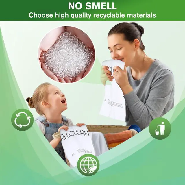 Alt view image 6 of 7 - Trash Bags 4 Gallon Small Kitchen Drawstring Bathroom Garbage Bags, Fit 2-4 Gal Bins,Extra Strong&Leak-Proof,Unscented&Recyclable Trash Can Liners for Bathroom Home Office Bedroom Lawn