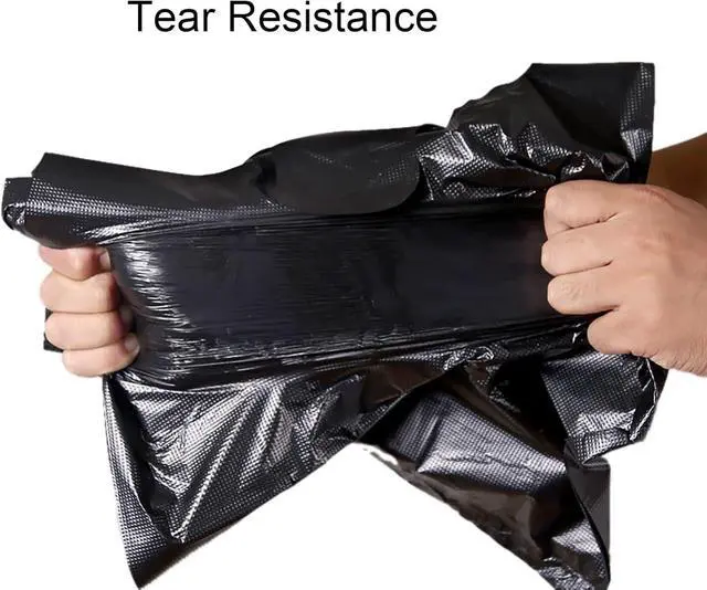 Alt view image 2 of 4 - 100 Counts Super Thick Small Trash Bags With Handle, 4 Gallon Black Trash Bags for Kitchen, Office, Travel and Home Garbage Bags (100 Pcs)