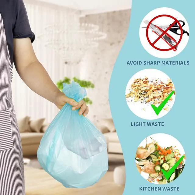 Alt view image 4 of 7 - 105 Blue 4 Gallon Trash Bags, 45x50cm, 105 Count