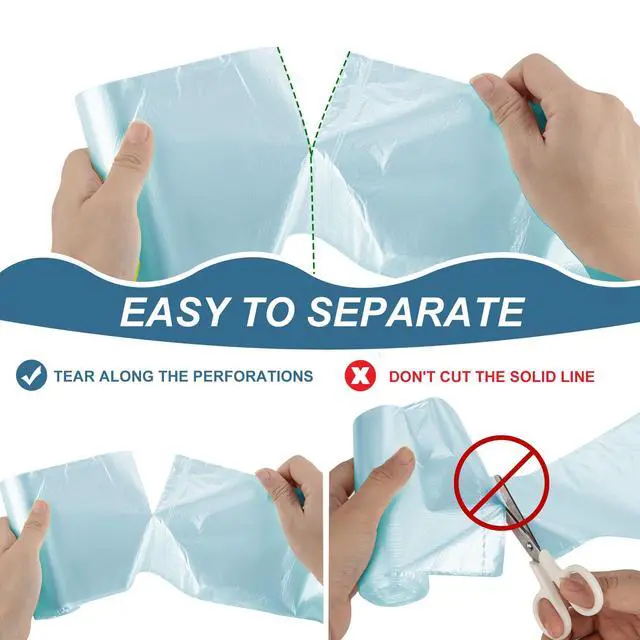 Alt view image 5 of 7 - 105 Blue 4 Gallon Trash Bags, 45x50cm, 105 Count