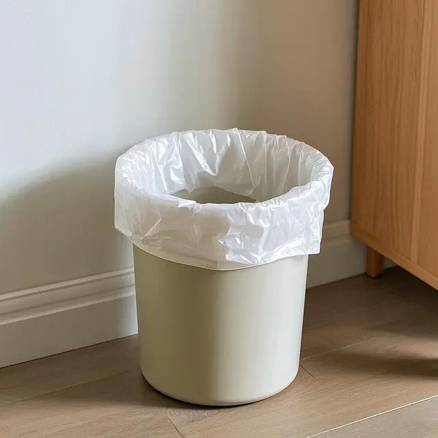 Alt view image 7 of 7 - 8 Gallon Trash Bags - 50 Count 8 Gal Medium Trash Bags, Unscented White 8 Gallon Garbage Bags for Office, Bedroom, Bathroom, Kitchen