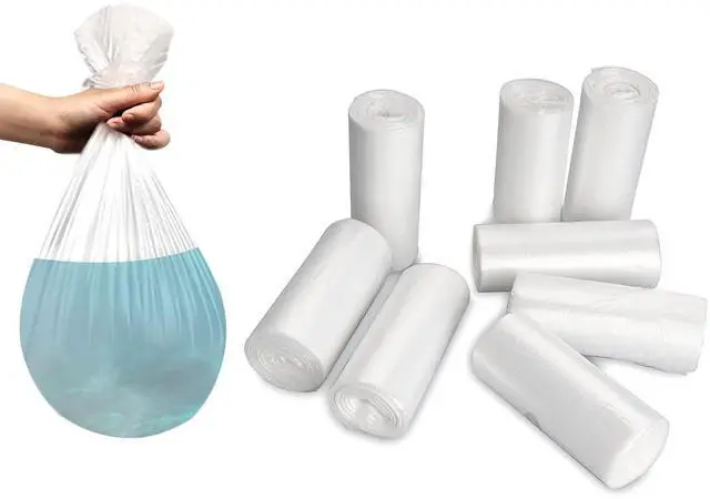Main image of 0.5 Gal Trash Bags Small 240 pcs Clear Strong Tiny Garbage Bags for Mini Desk Trash Can, Fit 0.4-0.8 Gal