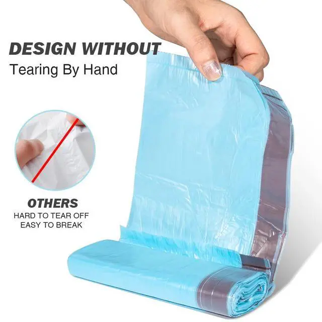 Alt view image 5 of 7 - 4 Gallon Small Trash Bags, No-Tearing Drawstring Garbage Bags for Bathroom Kitchen, Beachside Breeze Scent, 60 Count