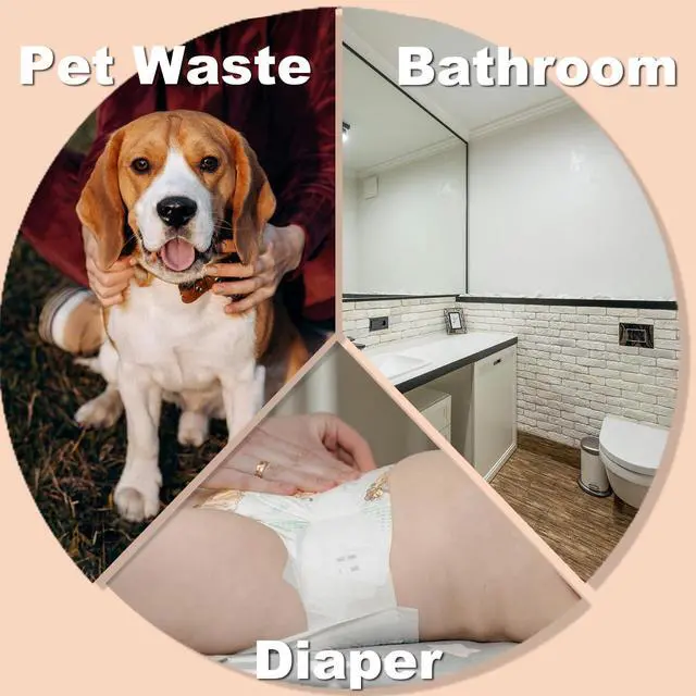 Alt view image 7 of 7 - 2.6 Gallon Small-Trash-Bags Plastic Drawstring Garbage-Bag - Mini Tiny White Unscented 80 Count For Bathroom Car Can Restroom Office Liners Waste Basket Strong Bulk Inwaysin