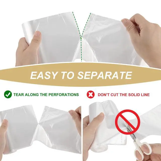 Alt view image 6 of 7 - 4 Gallon Clear Trash-Bag Small Garbage-Bags-Bathroom - Unscented Kitchen Plastic 100 Count Little Office Car Liners Tiny Waste Basket Strong Restroom Can Recycling Acqkunlo