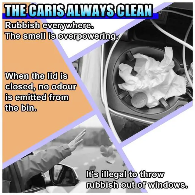Alt view image 5 of 6 - Car Trash Can Bin with Lid, Leakproof Automotive Side Door Garbage Can, Mini Vehicle Cup Holder Trash Bin, Portable Auto Organizers & Storage Accessories for Car, Home, Office (2PCS/Black)