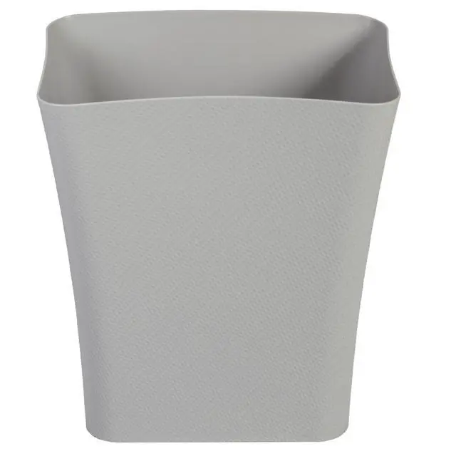 Alt view image 3 of 6 - Textura Slim Trash Can - 3.1 Gallon Small Waste Basket for Narrow Spaces - Skinny Plastic Garbage Bin for Bathroom, Bedroom, or Office, Grey