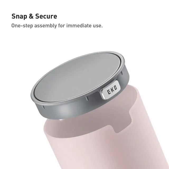Alt view image 7 of 7 - Fandy 0.4 Gal/1.5L Mini Tabletop Trash Bin with Swing-Lid, Desktop Trash Can for Bathroom Countertop, Vanity, Coffee or Office, Small Garbage Bin (Pink)