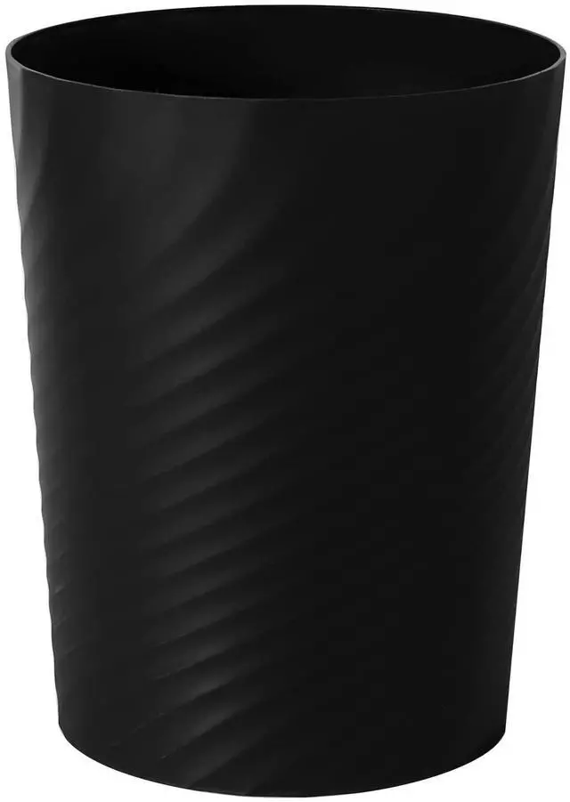 Main image of Plastic Small Bathroom Trash Can Wastebasket Garbage Can, Black