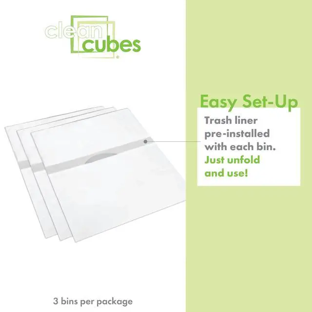Alt view image 3 of 6 - 4 Gallon Pop-Up Trash Cans 3-Pack, Instant Extra Trash Space