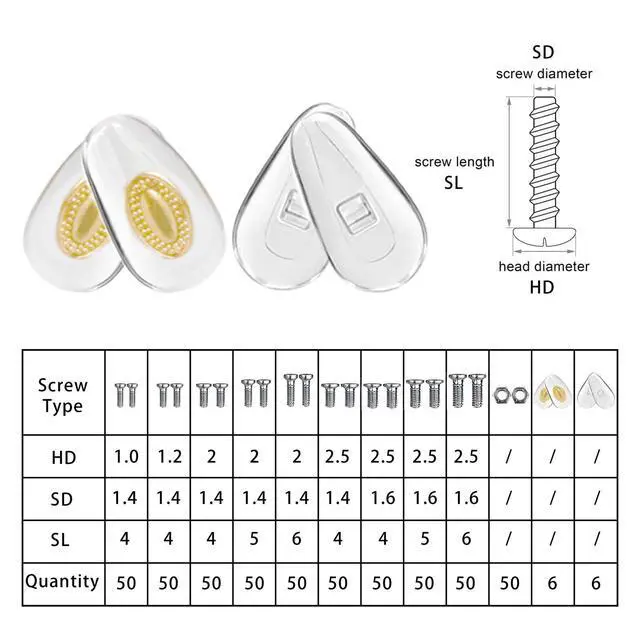 Alt view image 5 of 7 - Eyeglass Repair Kit with Glasses Screws - Contains Precision Screwdriver kit and Nose Pads, Cleaning Cloth, Tweezers, Complete Glasses Repair Kit