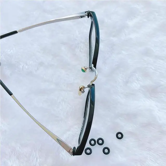 Alt view image 2 of 6 - Eyeglass Repair Kits Glasses Grips Hinge Tighteners Silicone Hinge Rings Eyeglass Replacement and 1 Screwdriver 6mm for Eyeglass Frame