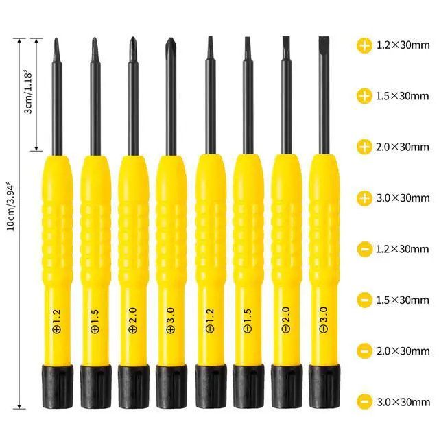 Alt view image 3 of 7 - Upgrade Version All-in-One Magnetic Glasses Repair Kit with Black Screw, Eyeglass Repair Tools Kit with Precision Screwdriver Sets, Nose Pads, Tweezer