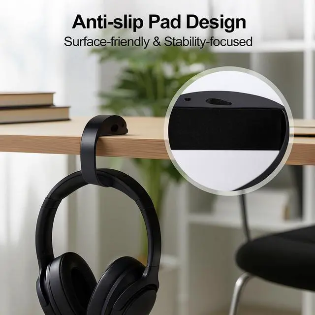 Alt view image 4 of 7 - 2 PCS Purse Hook for Table Heavy Duty, Bag Hanger for Table, Classroom, Office, Travel, Multi-Use Portable Bag Hook for Desk, Headphone, Key, Backpack, Office Table Accessories