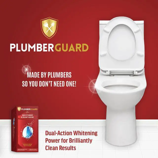 Alt view image 2 of 7 - Toilet Tablets 4 Pack | Bleach & Chlorine Free, Dual-action Whitening with 1% Hydrogen Peroxide | Plumbers' Choice | Automatic Toilet Bowl Cleaner Tablets | Long-lasting Cleaning Supplies