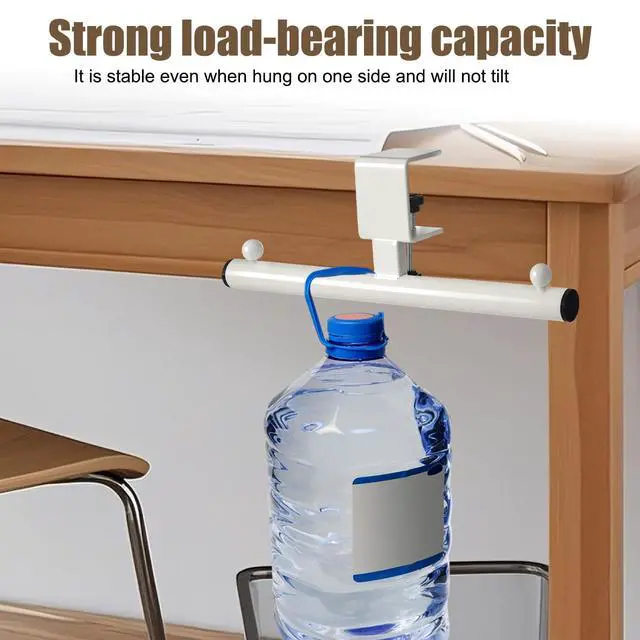 Alt view image 6 of 7 - 1 Pcs White Heavy-Duty Bag Hook for Desk or Table Bag Hanger Backpack Holder Purse Hook Table Handbag Hanger Organizer Storage Under Desk for Office Classroom Dorm Accessories
