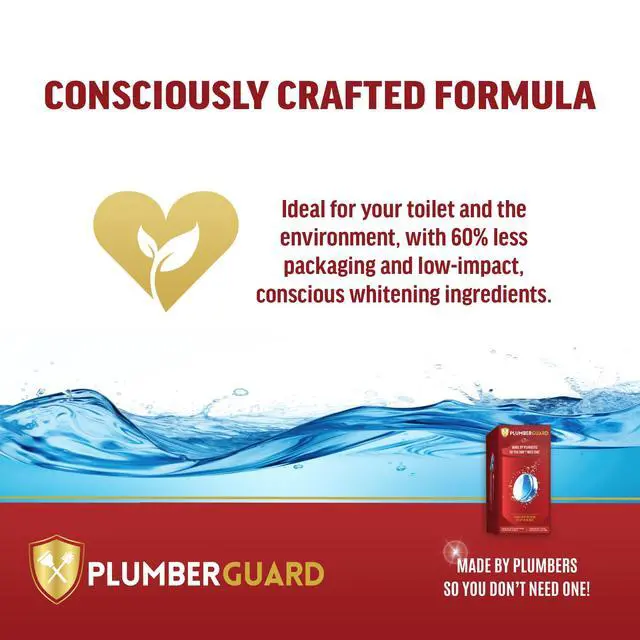Alt view image 6 of 7 - Toilet Tablets 4 Pack | Bleach & Chlorine Free, Dual-action Whitening with 1% Hydrogen Peroxide | Plumbers' Choice | Automatic Toilet Bowl Cleaner Tablets | Long-lasting Cleaning Supplies