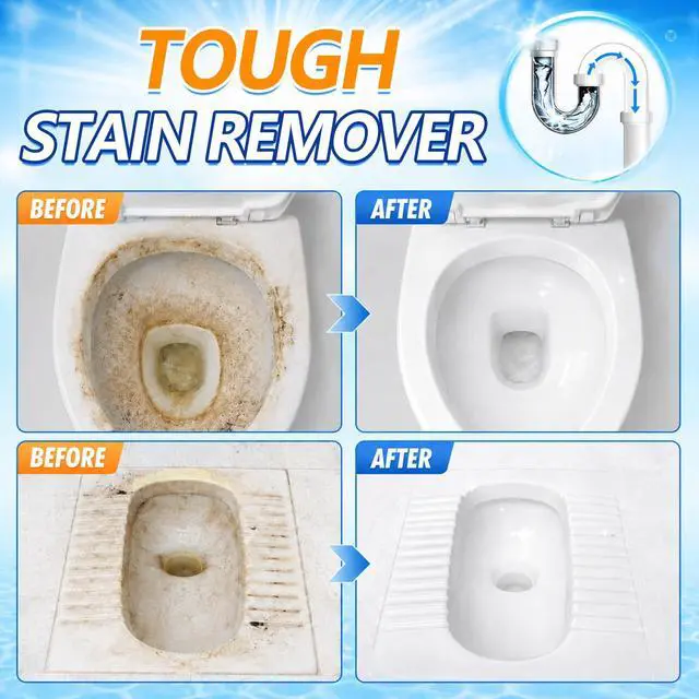 Alt view image 2 of 6 - Toilet Bowl Cleaner Tablets, 24 Pcs Heavy Duty Toilet Cleaner Tablets, Removes Tough Stains, Prevents Clogging, Protects Glaze for Cleaning Toilet, Bathroom Tank (24 Count)