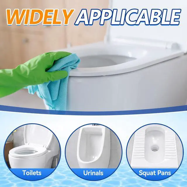 Alt view image 6 of 6 - Toilet Bowl Cleaner Tablets, 24 Pcs Heavy Duty Toilet Cleaner Tablets, Removes Tough Stains, Prevents Clogging, Protects Glaze for Cleaning Toilet, Bathroom Tank (24 Count)