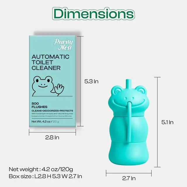 Alt view image 7 of 7 - Automatic Toilet Tank Cleaner Bottles, Bowl Freshener & Odor Control