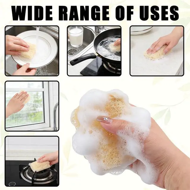 Alt view image 6 of 6 - 10Pcs Kitchen Sponges - Natural, Reusable and Eco-Friendly