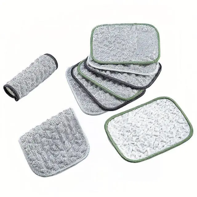 Main image of 10Pack Scrubber Sponge for Dishes, Pans & Grease - Dual-Side Non-Scratch, Super Absorbent, Heat Resistant - Strong Cleaning Power for Kitchen, Glass, Stove (Color Random)