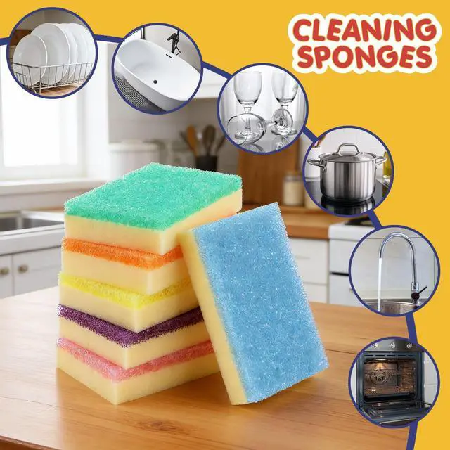 Alt view image 6 of 7 - Dish Sponges, Temperature-Responsive Kitchen Sponges 6 Pack