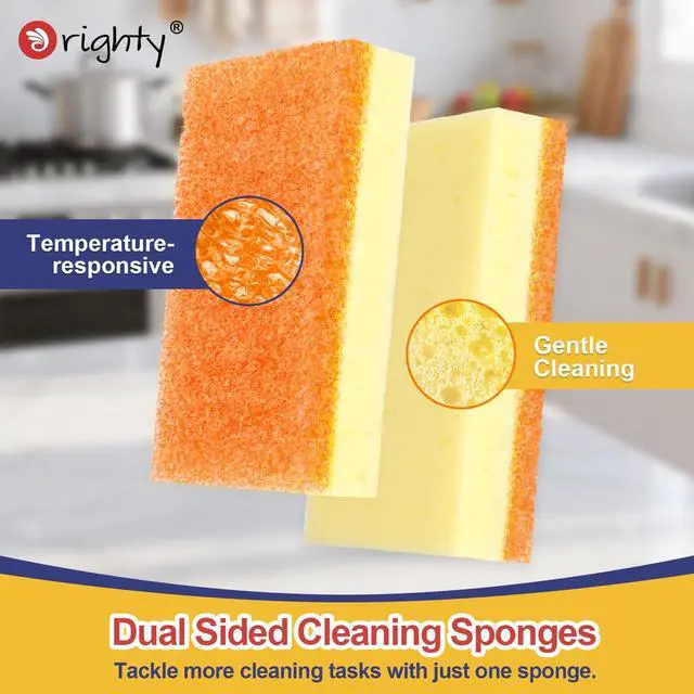 Alt view image 2 of 7 - Dish Sponges, Temperature-Responsive Kitchen Sponges 6 Pack