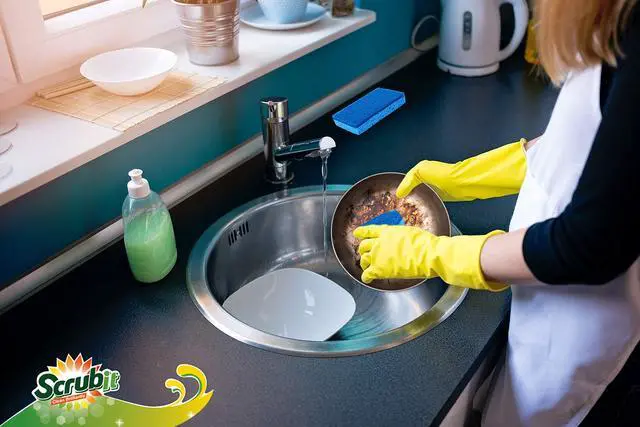 Alt view image 7 of 7 - Non-Scratch Cleaning Scrub Sponges- Scrubbing Dish Sponge Ideal for Washing Kitchen,Dishes, Bathroom &More Dishwashing Sponge Along with A Thought Scrubber 6 sponges