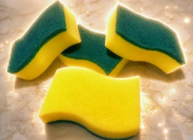 Alt view image 6 of 7 - Heavy Duty Kitchen Sponges, 16 Pack Dual-Sided Non-Scratch Scrubber for Dishes, Pots, Pans, Sink, Stovetop & Household Cleaning