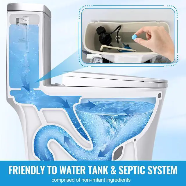Alt view image 5 of 7 - 30 Pcs Toilet Leak Detection Tablets, Blue Dye Tablet with Bottle