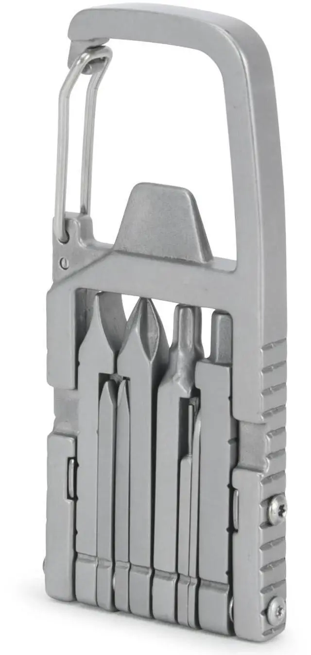 Main image of 12 in 1 Keychain Multitool Screwdriver Bit Folding Multi Tool Bottle Opener Portable Pocket Tool for Outdoors Camping