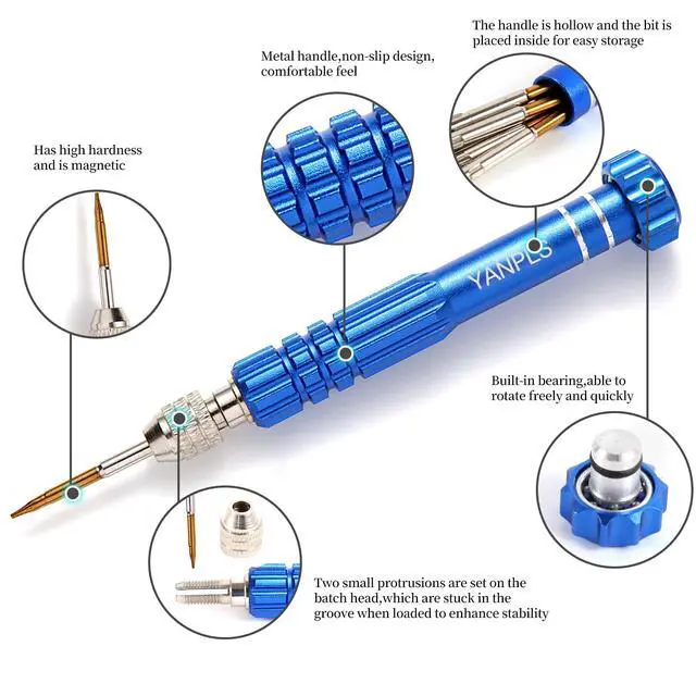 Alt view image 3 of 7 - Mini Eyeglass Repair Kit Glasses Screwdriver Pocket Precision Tool