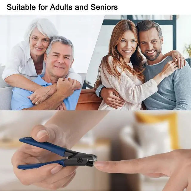 Alt view image 2 of 6 - Toenail Clippers for Seniors Women Men, Heavy Duty Thick Nail Clippers