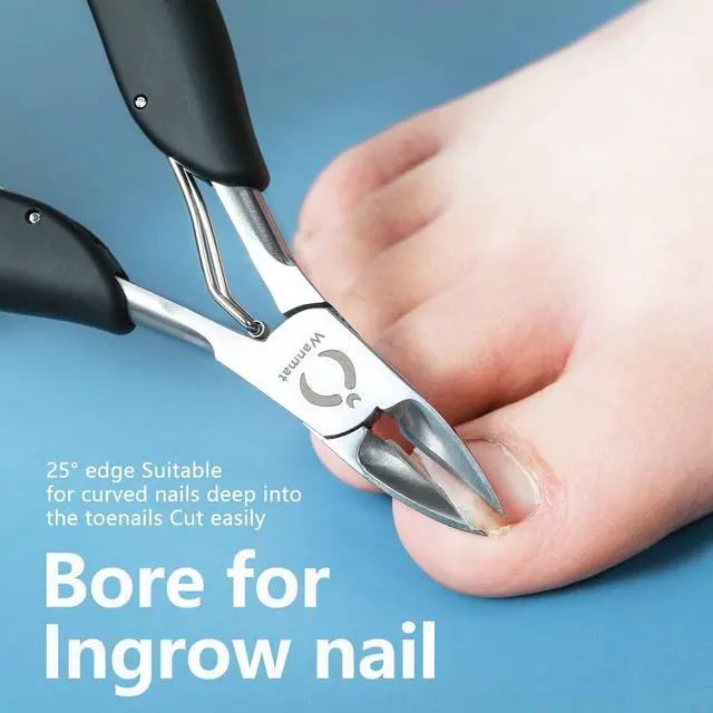 Alt view image 3 of 5 - Toe Nail Clipper for Ingrown or Thick Toenails,Toenails Trimmer and Professional Toenail Nipper for Seniors with Stainless Steel Surper Sharp Blades