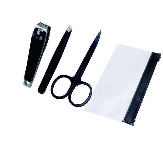 Alt view image 5 of 6 - 3Pcs Nail Clippers Set, Stainless Steel Fingernail and Toenail Clipper Cutters, Professional Nail Clippers Cutter for Men,Women,Kids. Slanted Tip Tweezers, Eyebrow Scissors, Nail Cutter